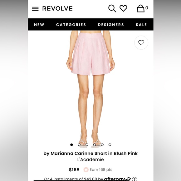 L'Academie by Marianna Carinne Short & Vest set in Blush Pink - Picture 6 of 6